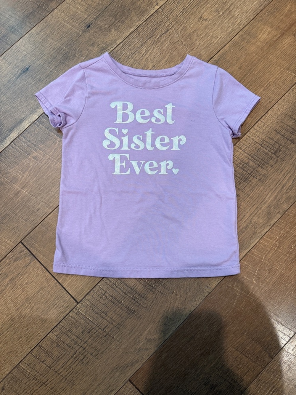 Garanimals Lavender Short Sleeve Tee with "Best Sister Ever" Print